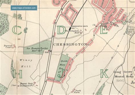 Map of Chessington, London