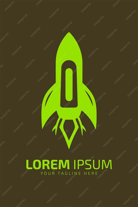 Premium Vector | Elevate your brand rocket logo silhouette vector