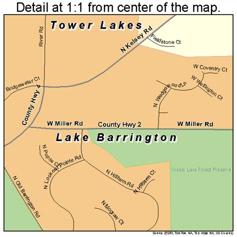 Lake Barrington Illinois Street Map 1740884