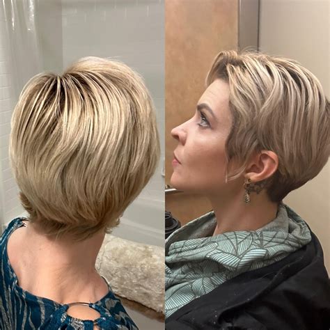 Stylists explain how an asymmetrical pixie cut should be trimmed 34