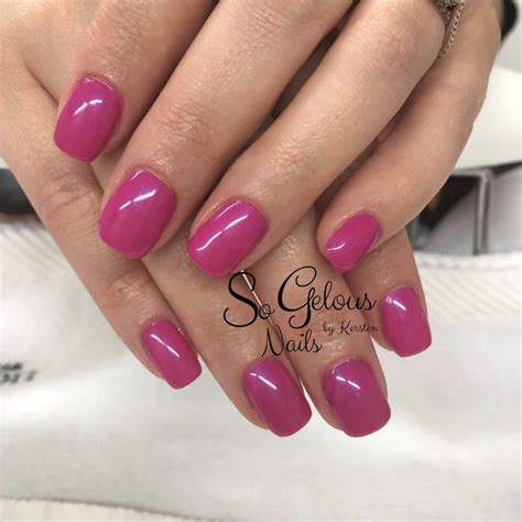 Summer Pink Fuchsia Gel Nails | Nail designs, Nails, Gel nail designs