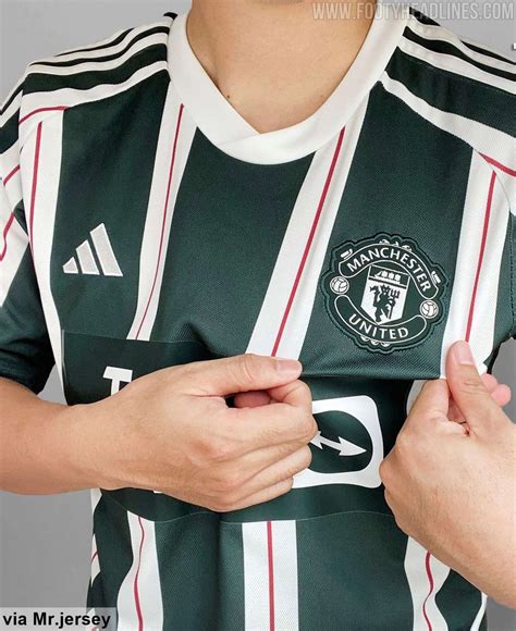Featuring "5 Adidas Stripes": Manchester United 23-24 Away Kit Leaked ...