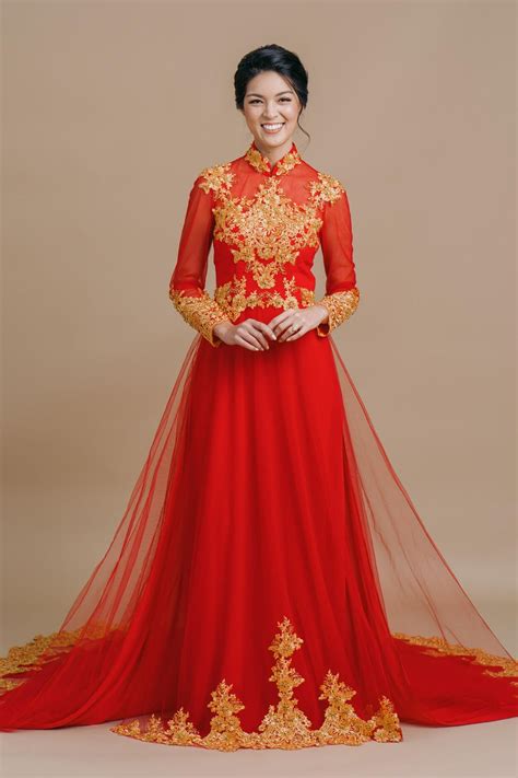 Amanda Bespoke Dress | Vietnamese Wedding Dress | Traditional Ao Dai ...