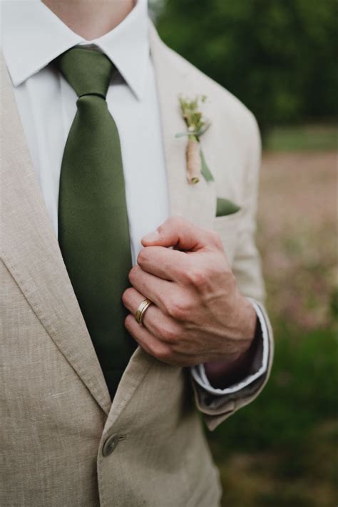 Tan Linen Suit - Groom | Green wedding suit, Green themed wedding ...
