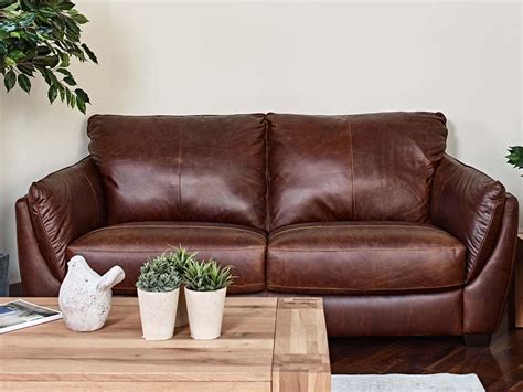 Chianti Leather 3 Seater Sofa - Woods Furniture, Dorchester, Dorset ...