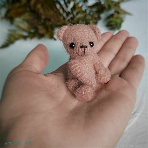Миниатюрный мишка крючком. Игрушечный медвежонок в интернет-магазине ...