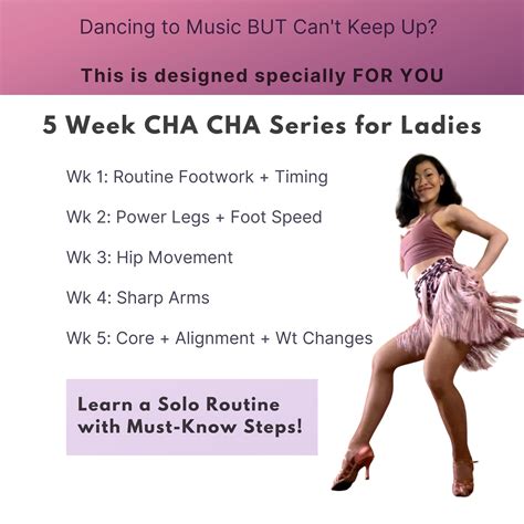 5 Week Cha Cha Series - Dance Well to Music • Dance Insanity