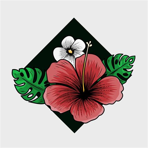 vector de ilustración de flor de aloha perfecto para impresión, ropa