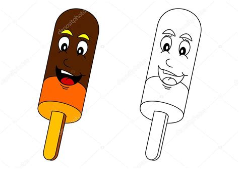 Smiling colored lolly as a coloring for little kids — Stock Photo ...