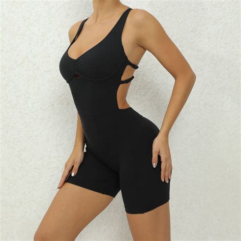 Miluxas Womens Unitard Bodysuit Workout Rompers One Piece Summer