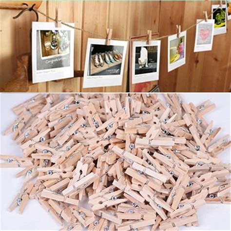 Декоративные прищепки для фотографий, 2,5 см, 50 шт | AliExpress