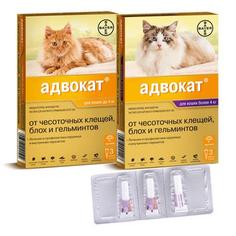 Купить Advocate Адвокат, капли для кошек и хорьков 3 пип/ упак в ...