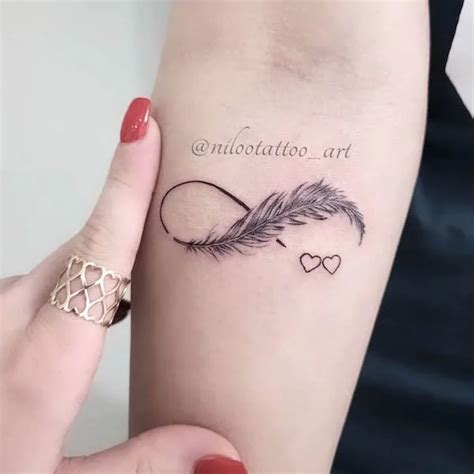 Details 71+ infinity tattoo with feather - in.coedo.com.vn