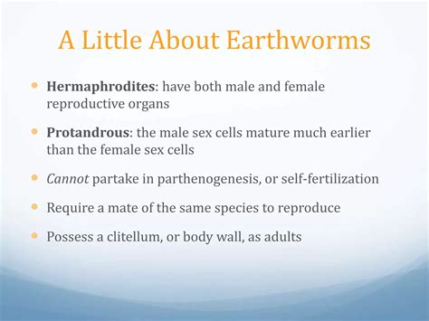 Earthworm Reproduction | PPTX