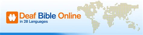 Deaf Bible Online in 28 Languages