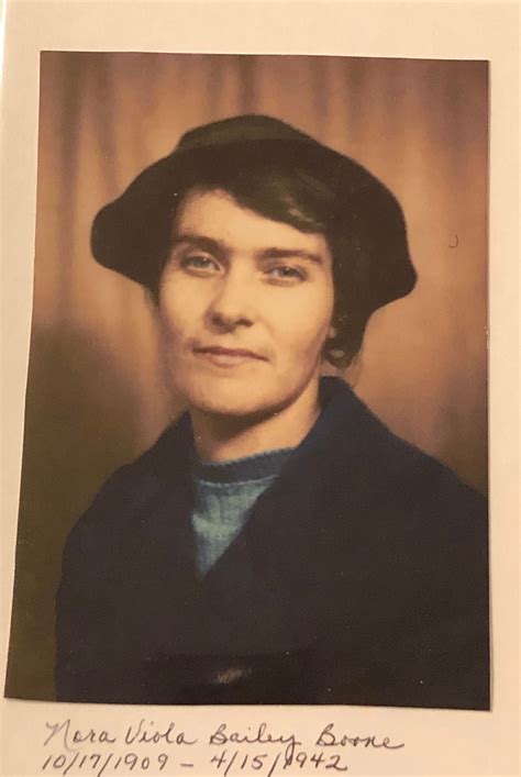 Nora Viola Bailey Boone (1909-1942) - Find a Grave Memorial