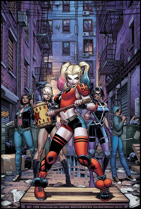 Harley Quinn and The Birds of Prey variant cover by Arthur Adams