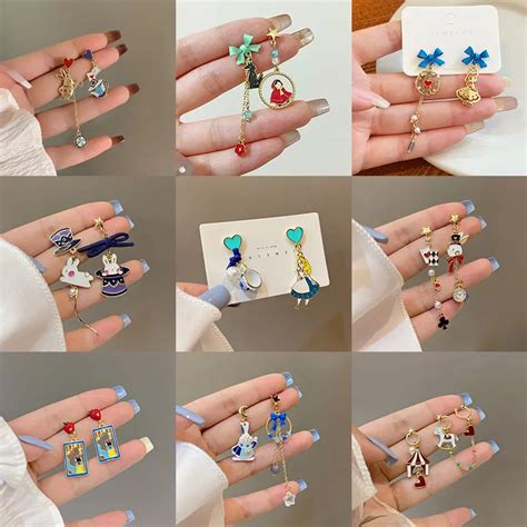 Серьги-капельки Suyuz Алиса в стране чудес | AliExpress