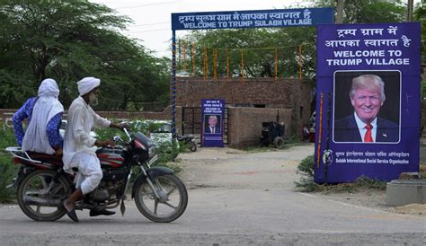 Authorities call renaming Haryana village illegal, removes Trump ...