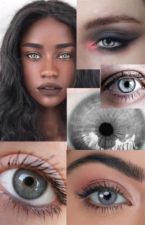 Grey Eyes 🤍🖤 | Gray eyes, Rare eye colors, Aesthetic eyes