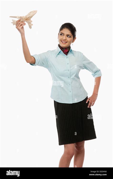 Indian flight attendant Cut Out Stock Images & Pictures - Alamy