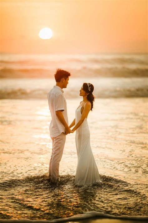detail contoh foto prewedding  pantai koleksi nomer