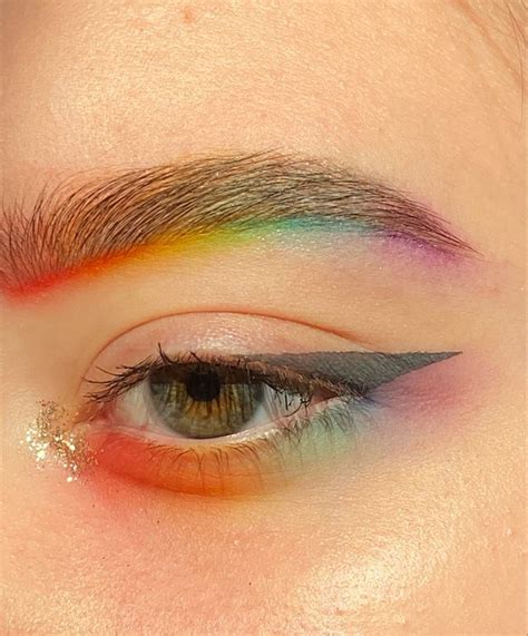 makeup | Радужный макияж, Макияж nyx, Синий макияж глаз