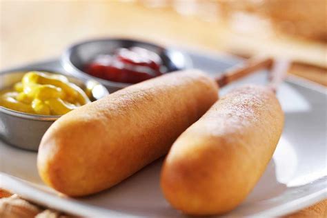 Easy Air Fryer Corn Dogs - The Three Snackateers