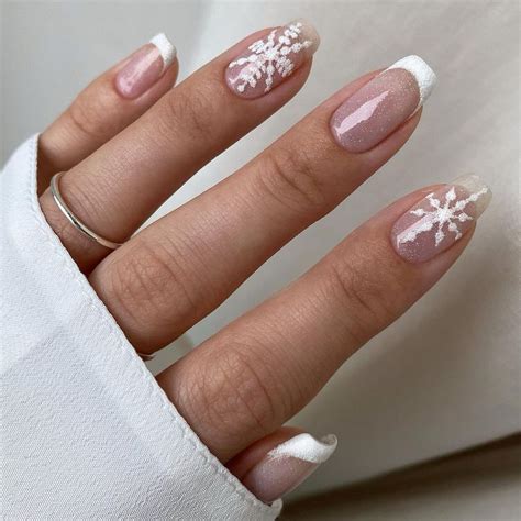 snowflake nail designs  wear  winter