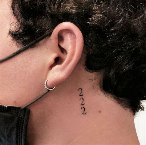 222 Angel Number Tattoo [ Small Tattoo Ideas ] | Tattoos, Tattoos for ...