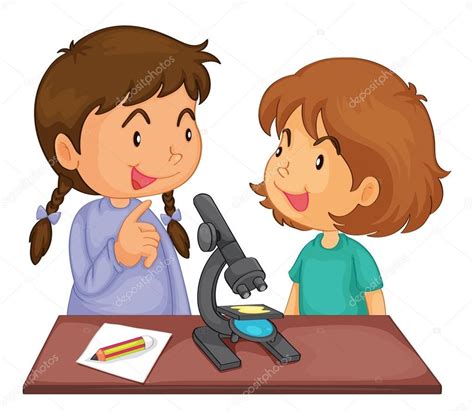 Microscope — Stock Vector © interactimages #10630747 | Kids clipart ...