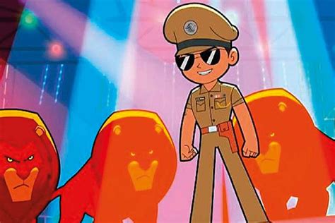 character based app  learning  india  singham