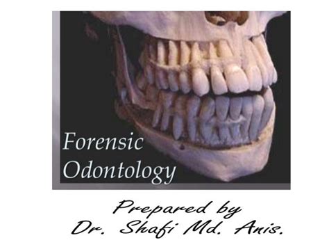 Forensic odontology