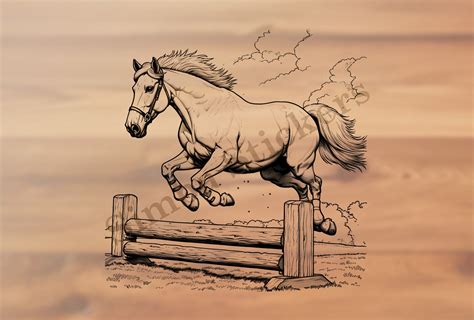 Jump The Fence Clip Art Energetic Donkey Jumping Over Fence