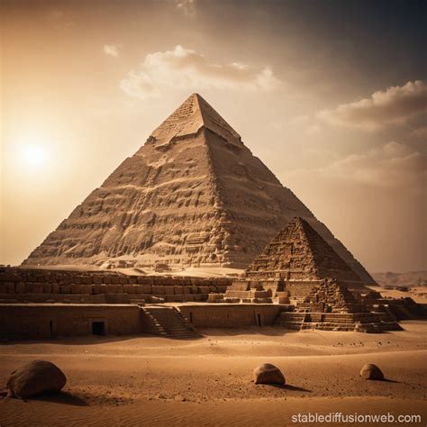 Mysterious Pyramids Hidden Chambers | Stable Diffusion Online