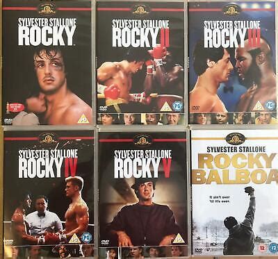 ROCKY COMPLETE COLLECTION MOVIES DVD SET ALL 1 2 3 4 5 6 Film New UK ...