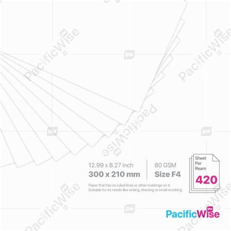 MP Gold F4 Paper 80GSM (420'S)