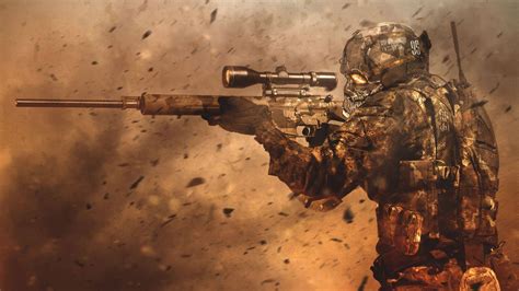 Download Warfare Sniper Shooter Wallpaper | Wallpapers.com
