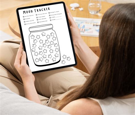 jar  stars mood tracker printable bullet journal tracker monthly