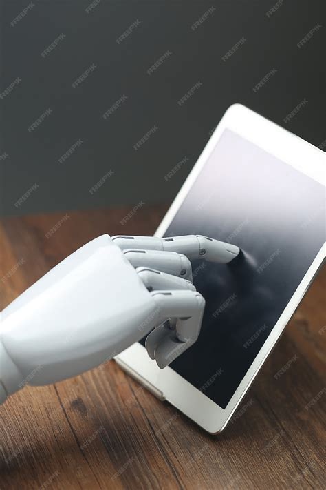 AI роботизированный рабочий планшет | Бесплатно Фото