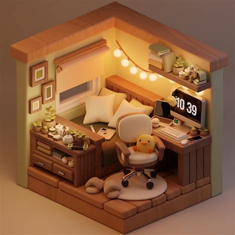 Green Isometric Room - Finished Projects - Blender Artists Community