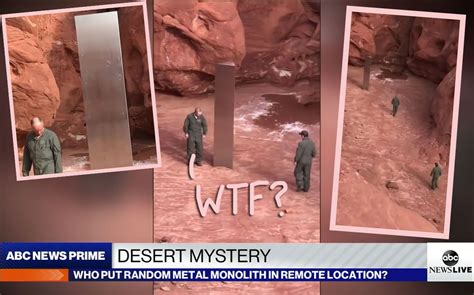 Mysterious Utah Desert Monolith Disappears Overnight - This Story Is CREEPY! - Perez Hilton