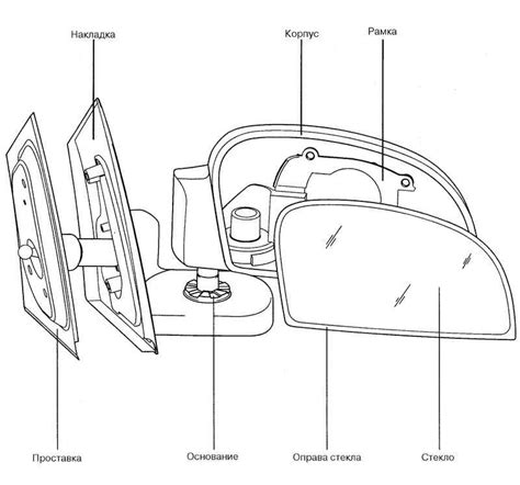 Снятие и установка наружного зеркала заднего вида Hyundai Matrix