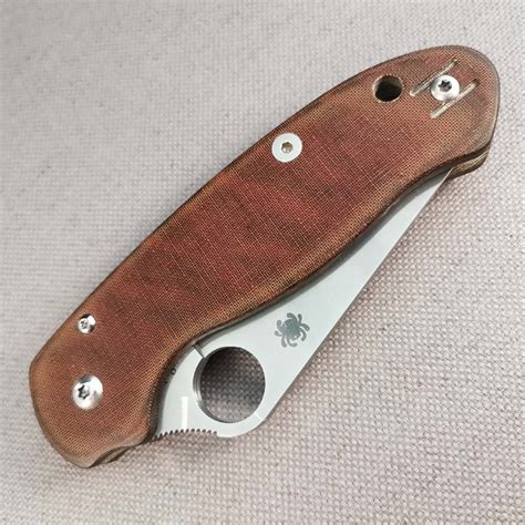 Spyderco Para 3 and Para 3 LW Micarta Scales