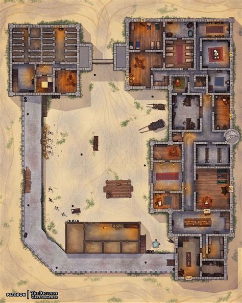 city  barracks building map urban adventures  reclusive