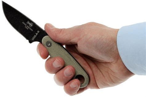 ESEE Izula II schwarz IZULA-II-B Survivalmesser inkl. schwarze Scheide ...