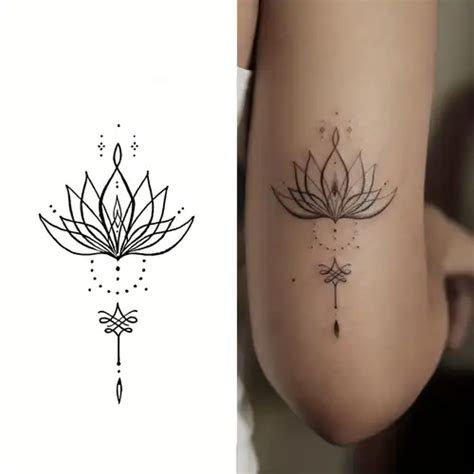 simple lotus tattoo design