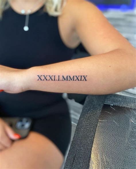 Roman Numeral Tattoo Ideas for Women - Mom's Got the Stuff