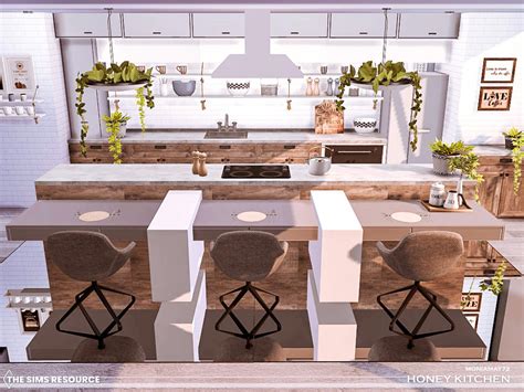 Кухня Honey Kitchen Симс 4