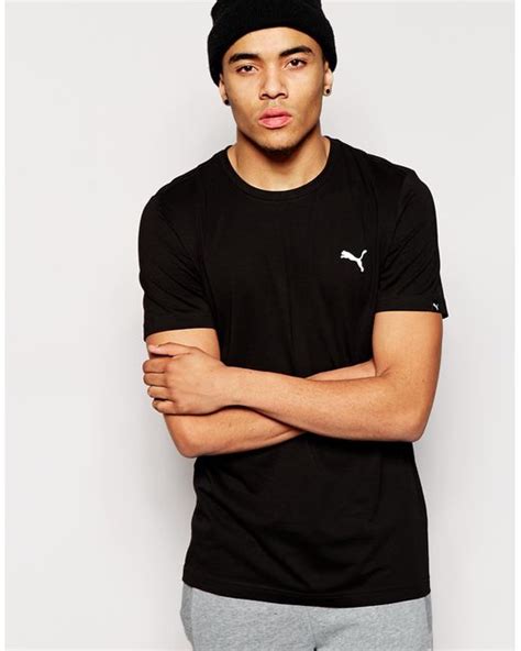 PUMA T-Shirt With Small Logo in Black for Men | Lyst